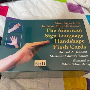 American Sign Language Handshape Flash Cards Set II